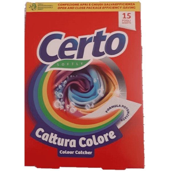 Certo цветоулавящи кърпи за цветно пране, 15 броя | Cleanmarket.bg