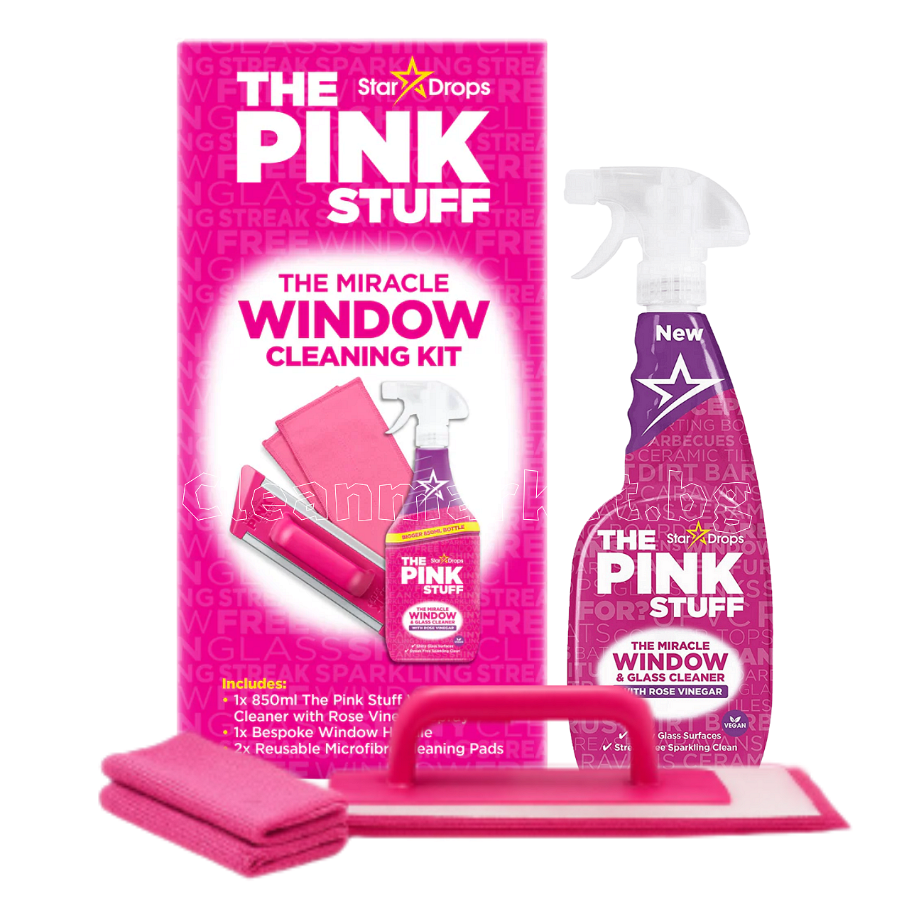 The Pink Stuff, Miracle Window Cleaning Kit | Cleanmarket.bg