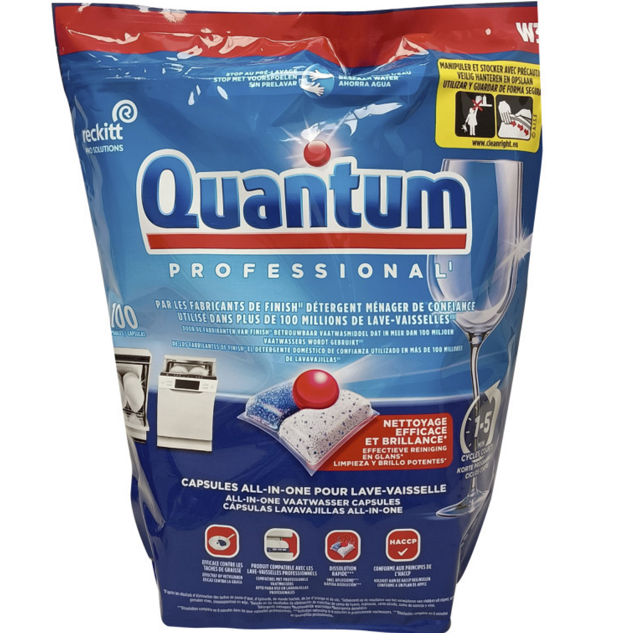 Quantium Professional Powerball таблетки за съдомиялна, 100 броя ...