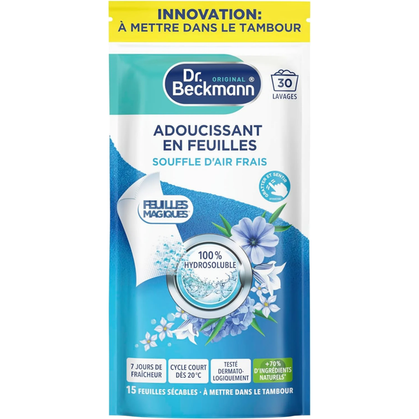 Dr. Beckmann Magic Sheets Fabric Softener Fresh Air, 30 пранета ...